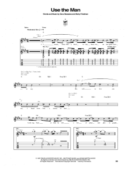 page one of Use The Man (Guitar Tab)