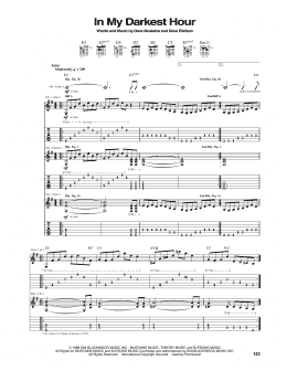 page one of In My Darkest Hour (Guitar Tab)