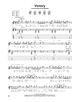 page one of Victory (Guitar Tab)