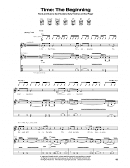 page one of Time: The Beginning (Guitar Tab)