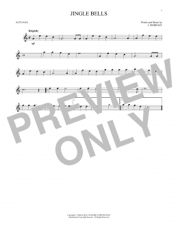 page one of Jingle Bells (Alto Sax Solo)