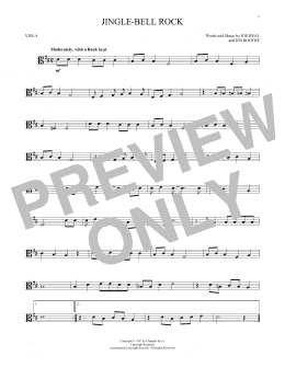page one of Jingle Bell Rock (Viola Solo)