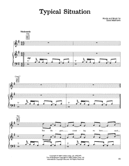 page one of Typical Situation (Piano, Vocal & Guitar Chords (Right-Hand Melody))