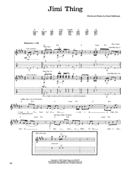 page one of Jimi Thing (Guitar Tab)