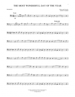 page one of The Most Wonderful Day Of The Year (Trombone Solo)