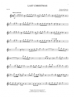page one of Last Christmas (Flute Solo)