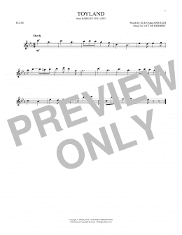 page one of Toyland (Flute Solo)
