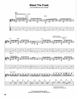 page one of Bleed The Freak (Guitar Tab)