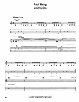 page one of Real Thing (Guitar Tab)
