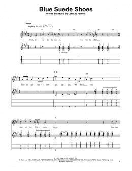 page one of Blue Suede Shoes (Easy Guitar Tab)