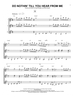 page one of Do Nothin' Till You Hear From Me (Guitar Ensemble)