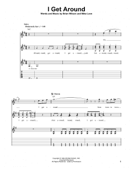 page one of I Get Around (Easy Guitar Tab)