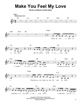 page one of Make You Feel My Love (Pro Vocal)