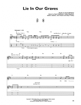 page one of Lie In Our Graves (Guitar Tab)