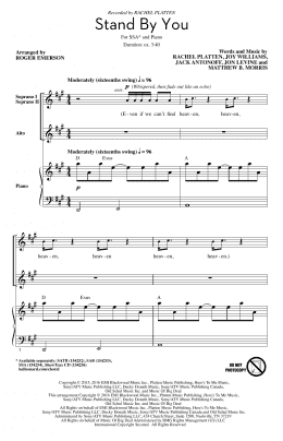page one of Stand By You (SSA Choir)