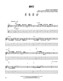 page one of #41 (Guitar Tab)