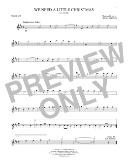 page one of We Need A Little Christmas (Tenor Sax Solo)
