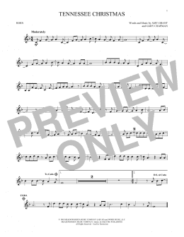 page one of Tennessee Christmas (French Horn Solo)