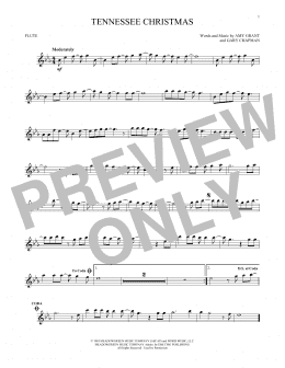 page one of Tennessee Christmas (Flute Solo)