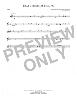 page one of That Christmas Feeling (French Horn Solo)