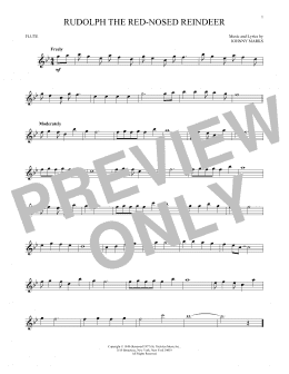 page one of Rudolph The Red-Nosed Reindeer (Flute Solo)