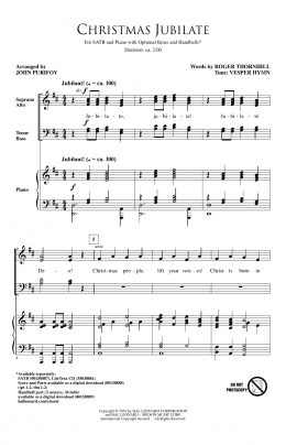 page one of Christmas Jubilate (SATB Choir)