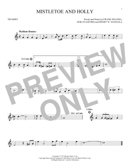page one of Mistletoe And Holly (Trumpet Solo)