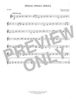 page one of Jingle, Jingle, Jingle (Trumpet Solo)