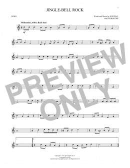 page one of Jingle Bell Rock (French Horn Solo)