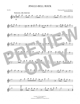 page one of Jingle Bell Rock (Flute Solo)
