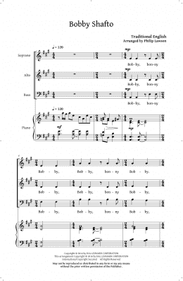 page one of Bobby Shafto (SAB Choir)