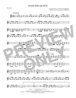 page one of Dancing Queen (Trumpet Solo)