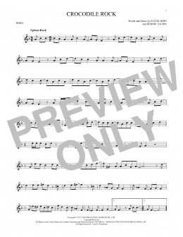 page one of Crocodile Rock (French Horn Solo)