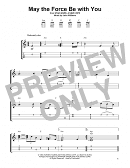 page one of May The Force Be With You (from Star Wars: A New Hope) (Easy Ukulele Tab)