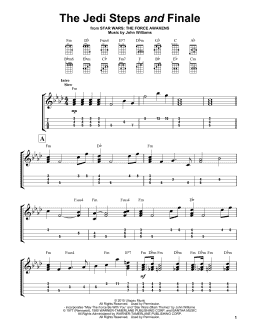 page one of The Jedi Steps And Finale (Easy Ukulele Tab)