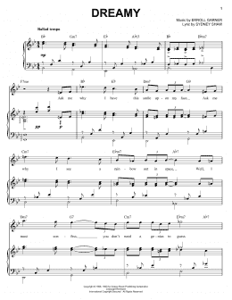 page one of Dreamy (Piano, Vocal & Guitar Chords (Right-Hand Melody))