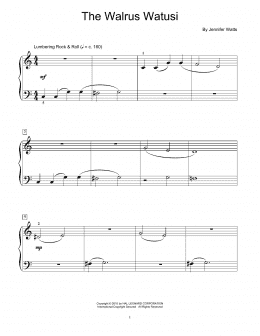 page one of The Walrus Watusi (Educational Piano)