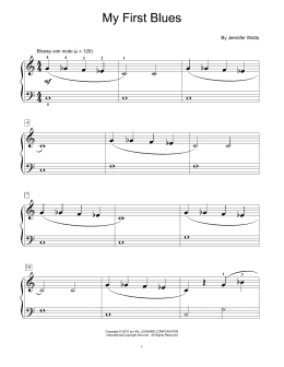 page one of My First Blues (Educational Piano)