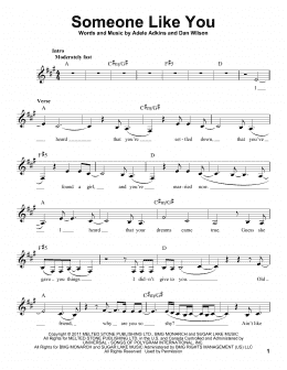 page one of Someone Like You (Pro Vocal)