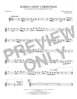 page one of Hard Candy Christmas (Tenor Sax Solo)