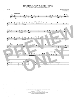 page one of Hard Candy Christmas (Flute Solo)