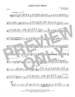page one of Zoot Suit Riot (Cello Solo)