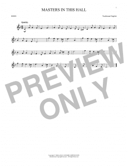 page one of Masters In This Hall (French Horn Solo)