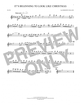 page one of It's Beginning To Look Like Christmas (Flute Solo)