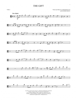page one of The Gift (Viola Solo)