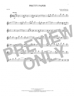 page one of Pretty Paper (Flute Solo)