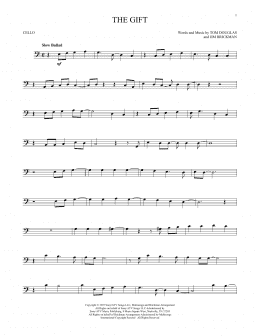 page one of The Gift (Cello Solo)