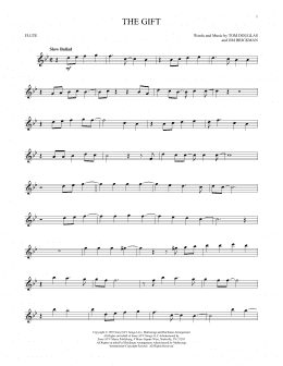 page one of The Gift (Flute Solo)