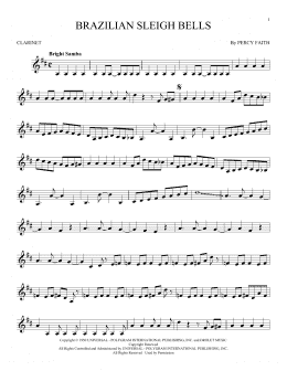 page one of Brazilian Sleigh Bells (Clarinet Solo)