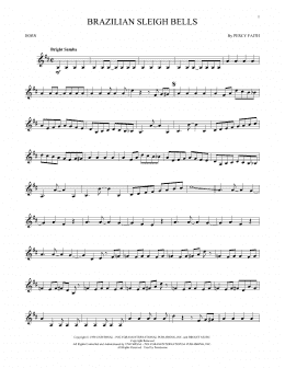 page one of Brazilian Sleigh Bells (French Horn Solo)